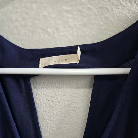 Lush Navy blue sleeveless mini dress size XL - Picture 5 of 8